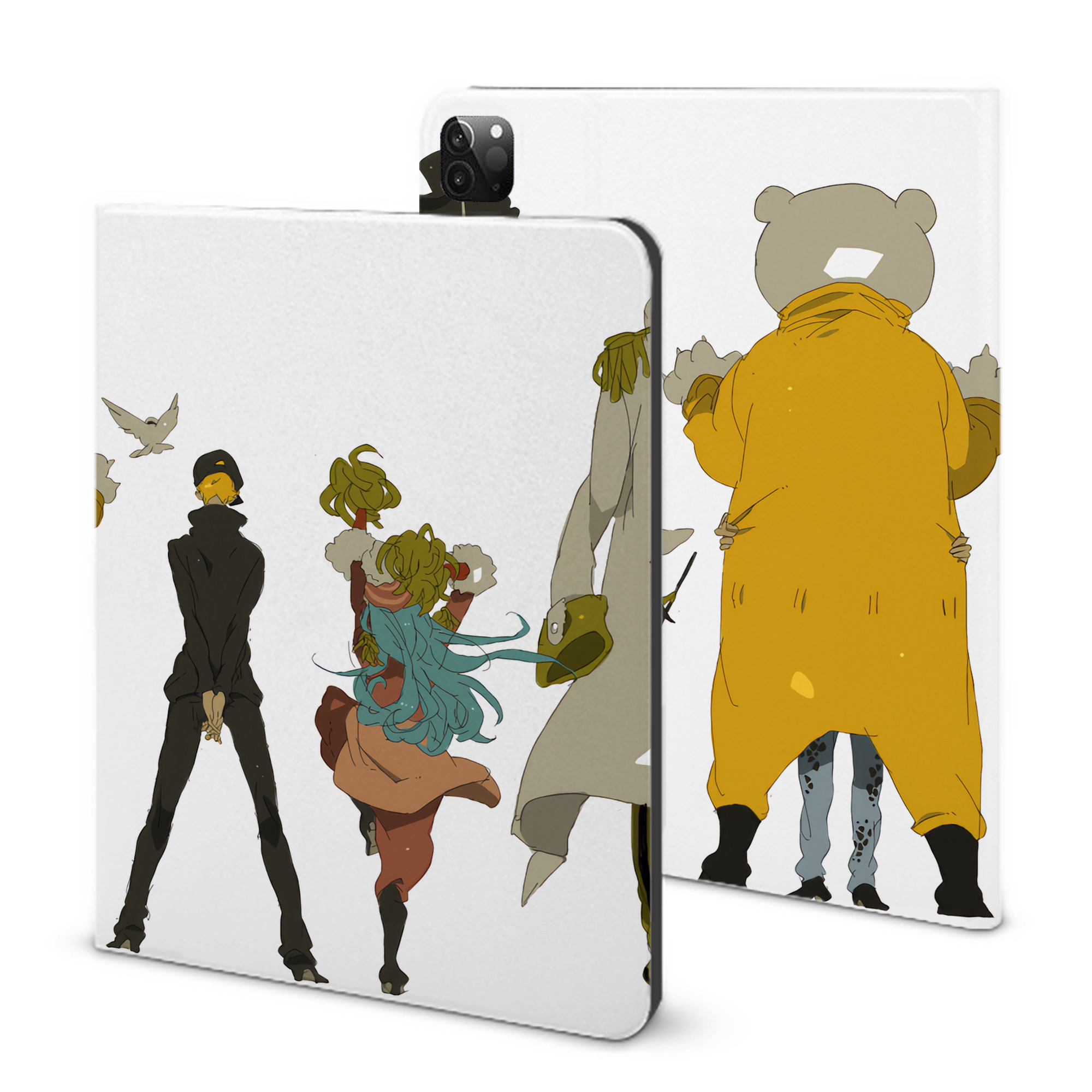 （画像用） ワンピース ONE PIECE IPadケース ペンホルダー付き ブックスタイルデザイン
